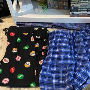 Coca Cola Black and Blue Men Pants